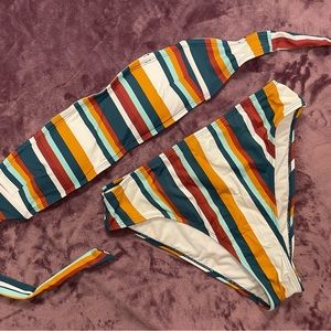 Striped bikini!